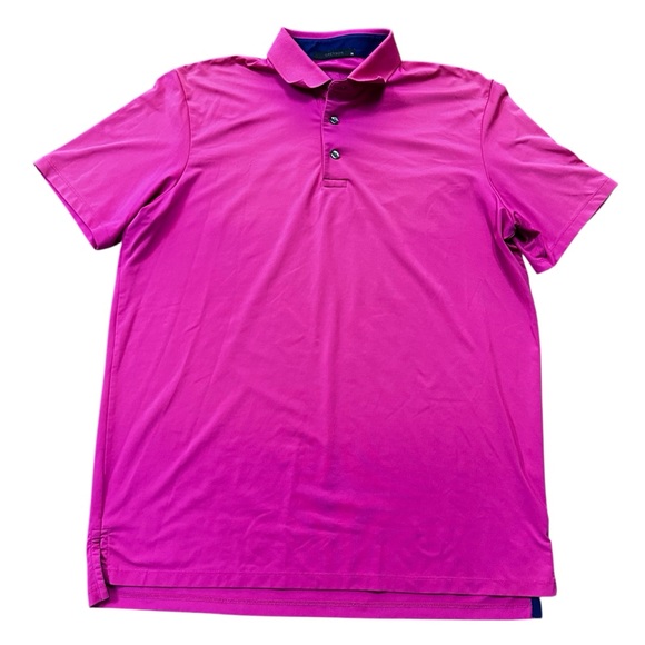 Greyson Pink Polo Shirt Top Size Medium Golf Sport Shirt Stretch 1696 - Picture 1 of 10